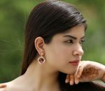 Buy Crunchy Fashion Purple Brown Crystal Earrings - Purplle