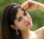 Buy Crunchy Fashion Blue Gold Plated Dangle & Drop Earrings - Purplle