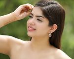 Buy Crunchy Fashion Gold Plated Stylish Coffee Brown Crystal Drop Earrings For Women & Girls - Purplle