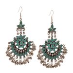Buy Crunchy Fashion Oxidised Silver Traditional Afghani Earrings For Women - Purplle