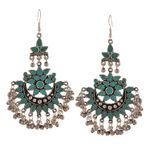 Buy Crunchy Fashion Oxidised Silver Traditional Afghani Earrings For Women - Purplle