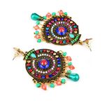 Buy Crunchy Fashion Silver Metal Dangle & Drop Earrings - Purplle