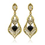 Buy Crunchy Fashion Oxidised Silver Stylish Thread Tassel Long Earrings - Purplle