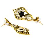 Buy Crunchy Fashion Oxidised Silver Stylish Thread Tassel Long Earrings - Purplle