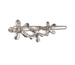 Buy Crunchy Fashion Three Flowers Hair Pin - Purplle