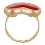 Buy Crunchy Fashion Love Struck Red Heart Ring - Purplle