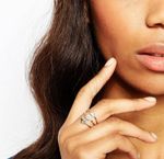 Buy Crunchy Fashion Play With Shapes Glorious Ring - Purplle