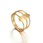 Buy Crunchy Fashion Play With Shapes Glorious Ring - Purplle
