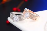 Buy Crunchy Fashion Paradiso Glitz Collection Premium Aaa Cubic Zirconia Rings - Purplle