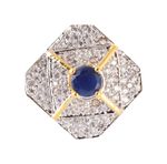 Buy Crunchy Fashion Paradiso Glitz Collection Blue Premium Aaa Cubic Zirconia Rings - Purplle