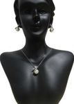Buy Crunchy Fashion Pearl N The Bow Silver Necklace Set - Purplle