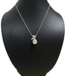 Buy Crunchy Fashion Pearl N The Bow Silver Necklace Set - Purplle
