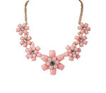 Buy Crunchy Fashion Bauble Flower Necklace Set With Bracelet - Purplle