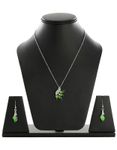 Buy Crunchy Fashion Crystal Peacock Pendant Set - Purplle