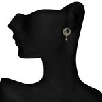 Buy Crunchy Fashion Waves Of Zircon Green Pendant Set - Purplle