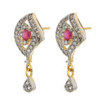 Buy Crunchy Fashion The Half Truth Pink Jewel Set - Purplle