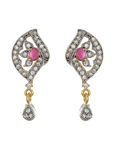 Buy Crunchy Fashion The Half Truth Pink Jewel Set - Purplle