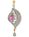 Buy Crunchy Fashion The Half Truth Pink Jewel Set - Purplle