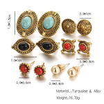 Buy Crunchy Fashion Stella Stud Earrings Combo For Girls - Purplle