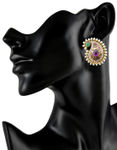 Buy Royal Bling Paisley Lavendar Pearl Delight Earring - Purplle