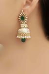 Buy Crunchy Fashion Glorious Pearly Fresh Glamour Jhumka - Purplle