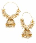 Buy Royal Bling Pearl Hoop Jhumka Earrings - Purplle