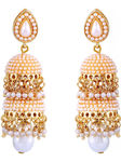 Buy Crunchy Fashion Glittering Pearl Traditional Jhumki For Girls - Purplle