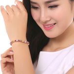 Buy Crunchy Fashion Multi Colors Vine Aaa Swiss Cubic Zirconia Sparkling Bangle - Purplle