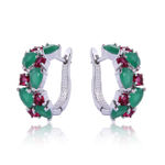 Buy Crunchy Fashion Sparkling White Swiss Cubic Zircon Clip-On Earrings - Purplle