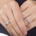 Buy Ferosh Angel Wing Couple Rings - Purplle