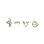 Buy Ferosh Dazzling Ring Set - Purplle