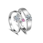 Buy Ferosh Elegant Couple Rings - Purplle