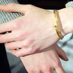 Buy Ferosh Gold Nail Bangle - Purplle