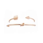 Buy Ferosh Knot Arrow Cuff Set - Purplle