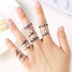 Buy Ferosh Silver Knuckle Ring Set - Purplle