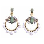 Buy Ferosh Pearl Olive Earrings - Purplle