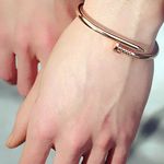 Buy Ferosh Rosegold Nail Bangle - Purplle