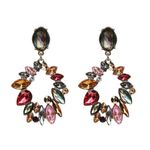 Buy Ferosh Shaded Crystal Danglers - Purplle