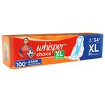 Buy Whisper Choice Sanitary 7 Pads Wings XL Size - Purplle