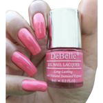 Buy DeBelle Gel Nail Polish Combo Set of 2 - Bebe Kiss (Hot Pink) and Grey Glitteratti (Silver Glitter) 8 ml each - Purplle