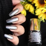 Buy DeBelle Gel Nail Lacquer Glitter Grey Glitteratti - Sliver Glitter, (8 ml) - Purplle