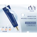 Buy CVB Paris Weightless Mousse Foundation Shade-01 (30 g) - Purplle