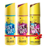 Buy Set Wet Cool, Swag and Thrill Avatar Deodorant Spray Perfume, 150 ml Each (Pack of 3) - Purplle
