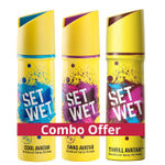 Buy Set Wet Cool, Swag and Thrill Avatar Deodorant Spray Perfume, 150 ml Each (Pack of 3) - Purplle