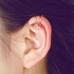 Buy Ferosh Crystal Earclip - Purplle