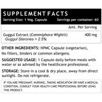Buy INLIFE Guggul Extract with 2.5% Guggul Sterones Supplement, 400 mg - 60 Vegetarian Capsules - Purplle