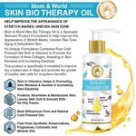 Buy Mom & World Skin Bio Therapy Oil For Stretch Marks, Scars & Skin Toning - 200ml (With Argan Oil & 100% Pure Oils) - Purplle