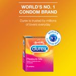 Buy Durex Condom Pleasure Me 3S - Purplle