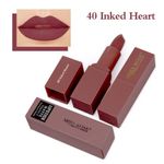 Buy Miss Rose Brand lips Matte Moisturizing Lipstick Vitamin E Waterproof 7301-035B #40 - Purplle