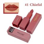 Buy Miss Rose Brand lips Matte Moisturizing Lipstick Vitamin E Waterproof 7301-035B #41 - Purplle